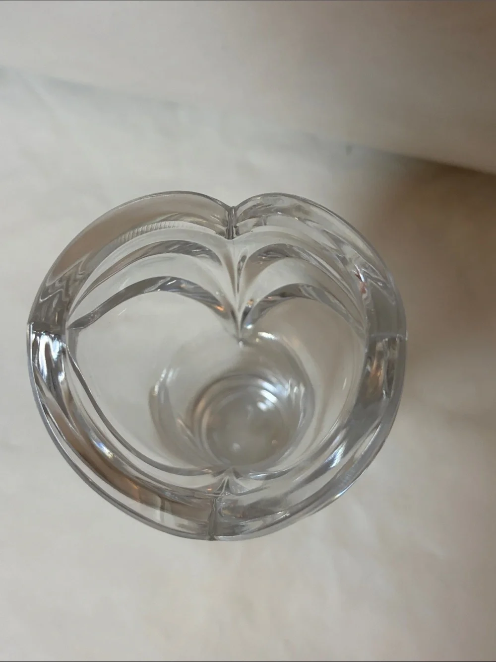 Mikasa “Ramona” Clear Glass Tulip-Top Vase